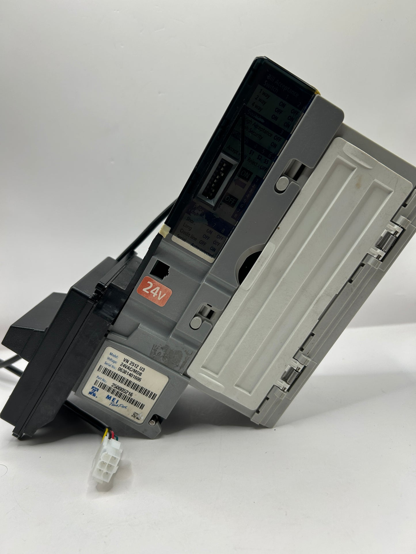 Mars Mei Vn 2502 24v MDB Bill Acceptor - Accepts $1 and $5 Bills 90 Day Warranty