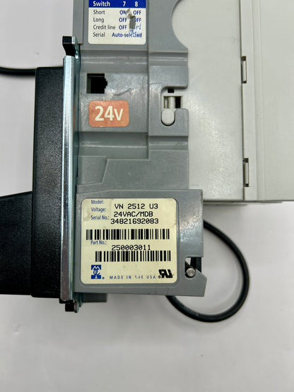 Mars Mei Vn 2512 24v MDB Bill Acceptor - Accepts $1 Bills 90 Day Warranty